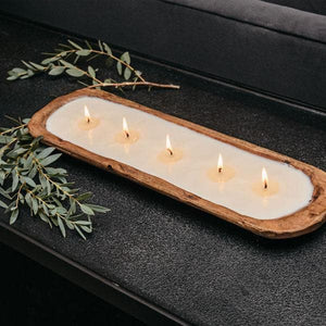 5-Wick Dough Bowl Soy Candle - Rosemary & Mint