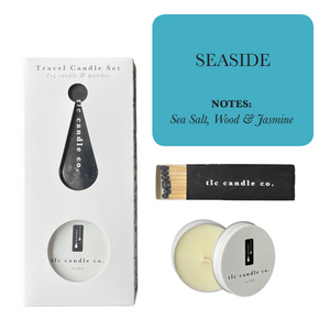 Travel Candle with Matches - Seaside