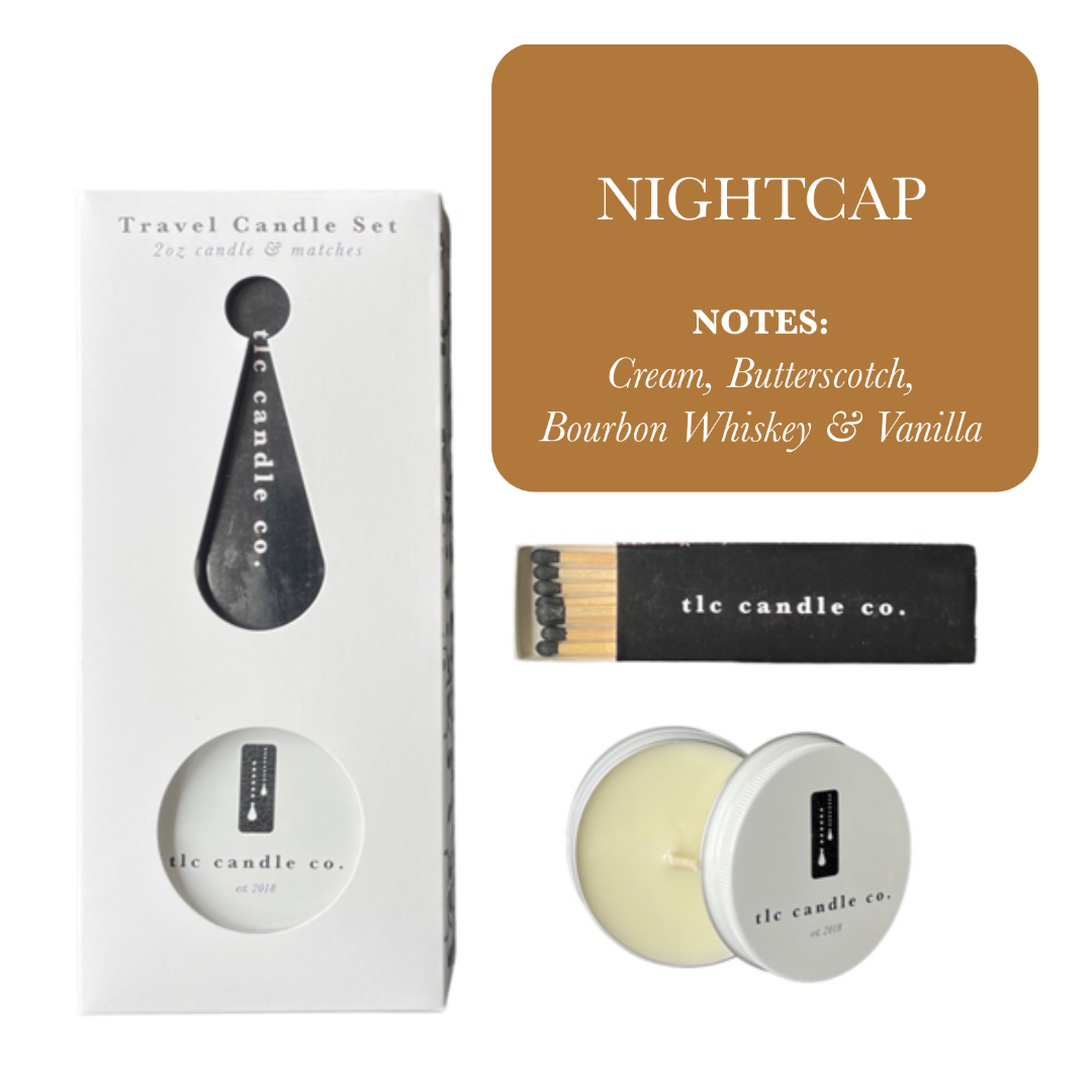 Travel Candle with Matches - Nightcap