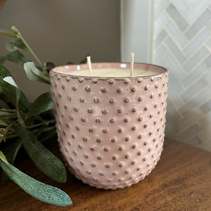 Spring Home Decor Dusty Pink Limited Edition Soy Candle by TLC Candle Co.