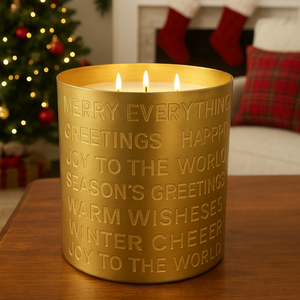 Cheerful Tiding - Holiday Decor Candle