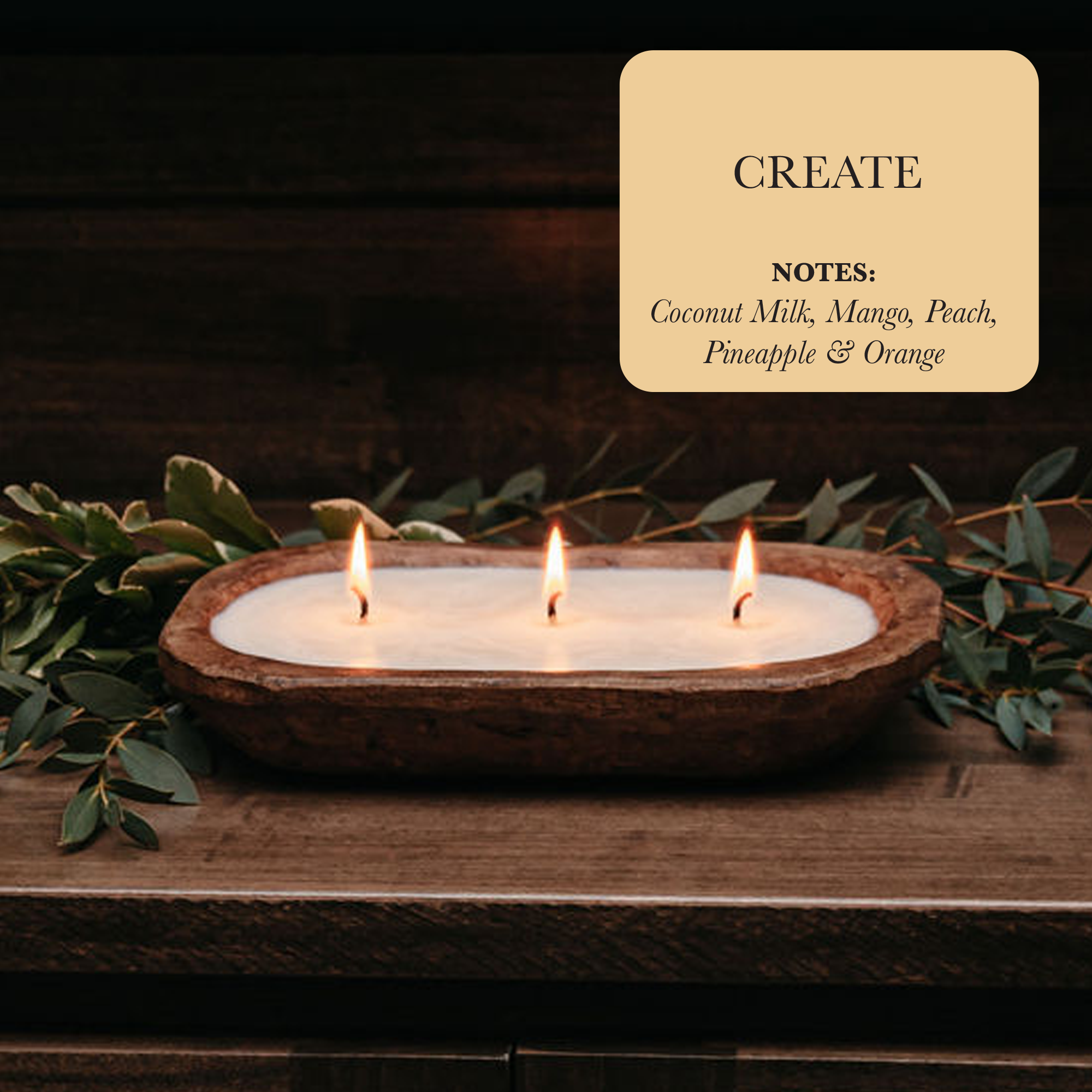 3-Wick Dough Bowl Soy Candle - Create