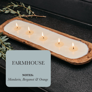 5-wick Dough Bowl Candle by TLC Candle Co. - Farmhouse