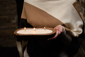 3-Wick Dough Bowl Soy Candle - Belgian Linen