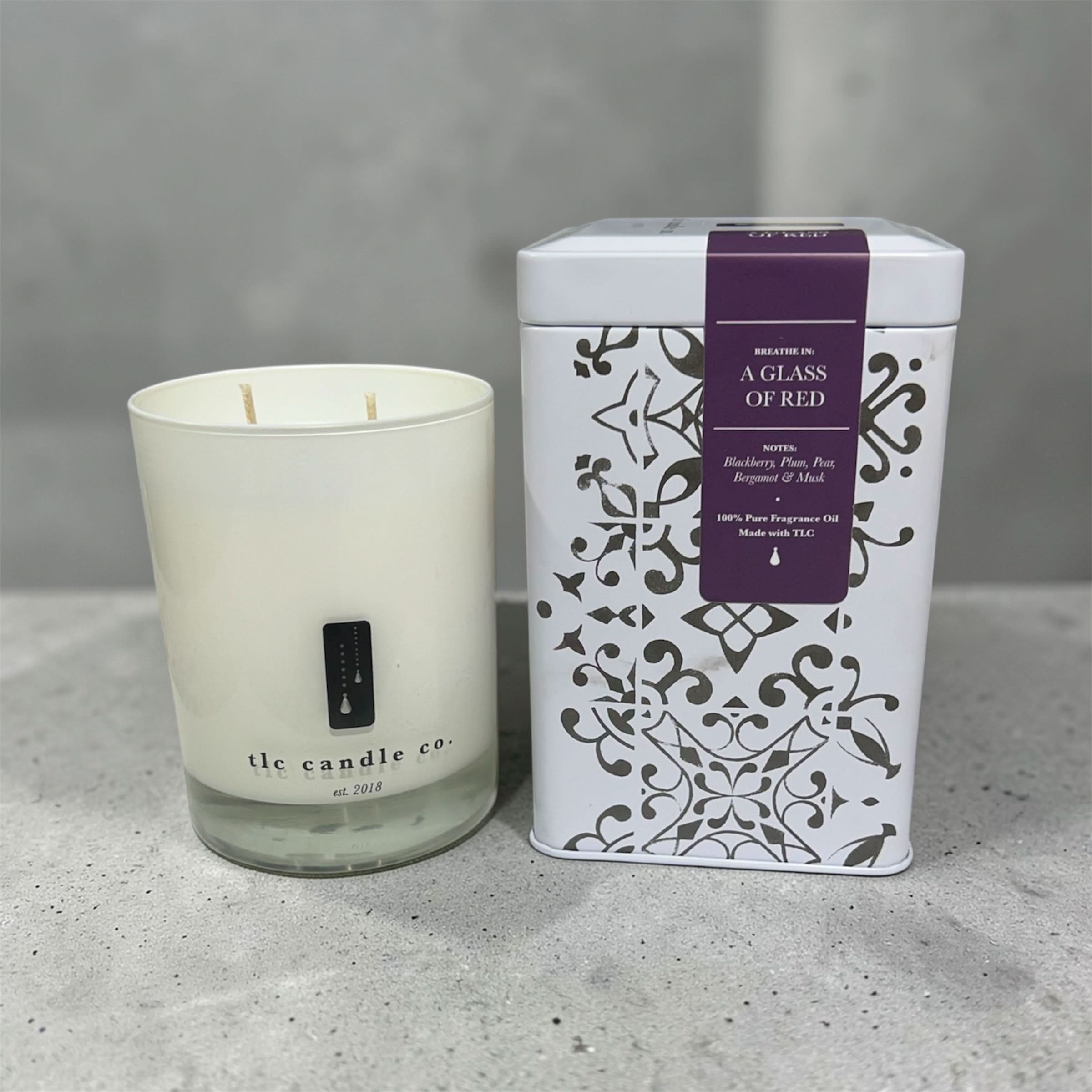 A Glass of Red - Blackberry, Plum & Bergamot Soy Candle - TLC