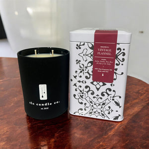 Vintage Flannel - Amber Vanilla and Pear Soy Candle