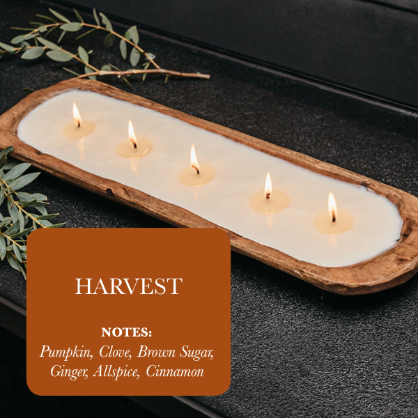 5-Wick Dough Bowl Soy Candle - Harvest