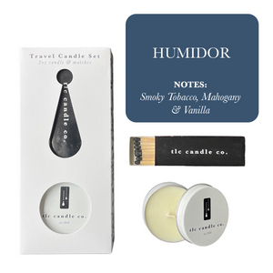 Travel Candle with Matches - Humidor