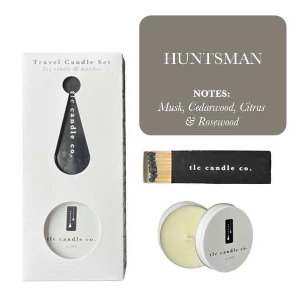 Travel Candle with Matches - Huntsman