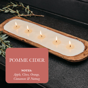 5-Wick Dough Bowl Soy Candle - Pomme Cider