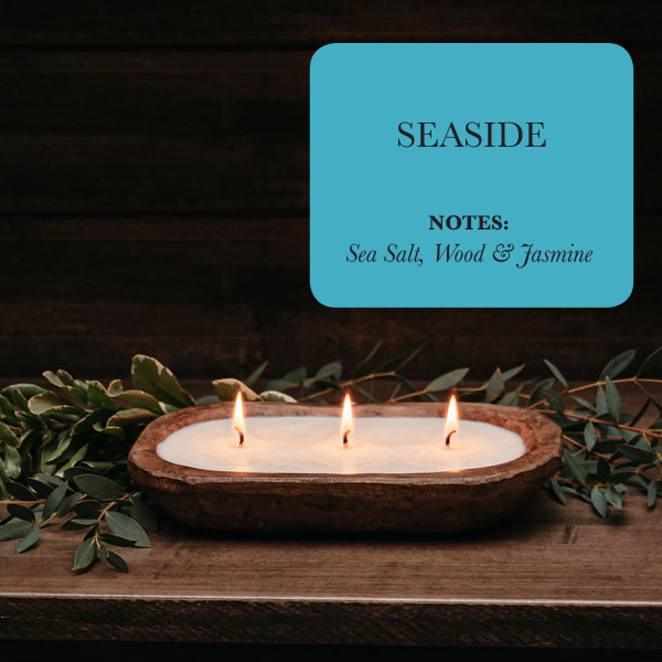 3-Wick Dough Bowl Soy Candle - Seaside